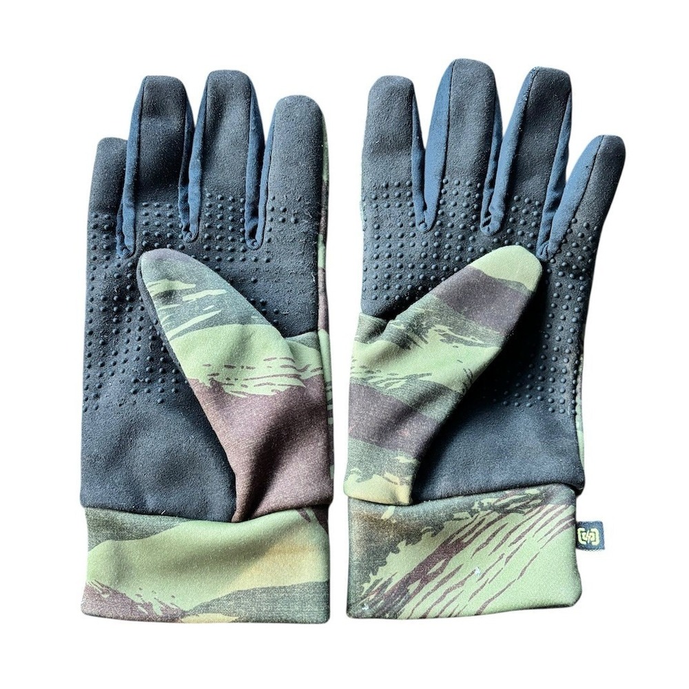 Burton Liner Gloves Unisex Size S Green Camo Touchscreen Ski Snowboard - Picture 2 of 5